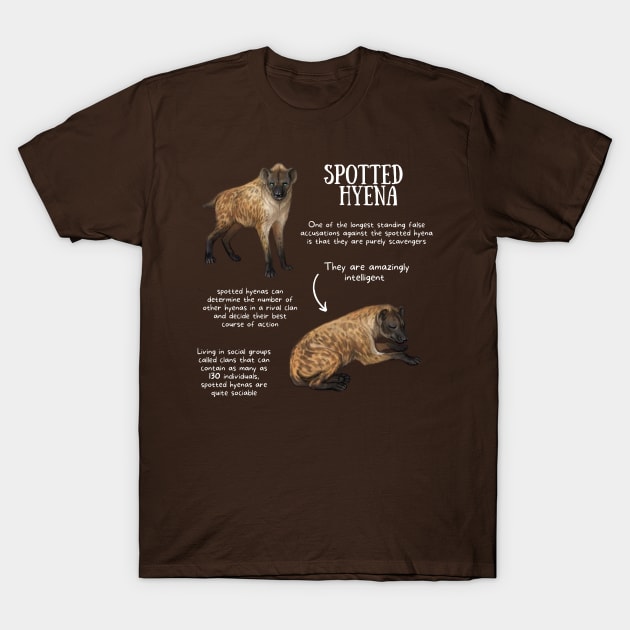 Animal Facts - Hyena T-Shirt by Animal Facts and Trivias